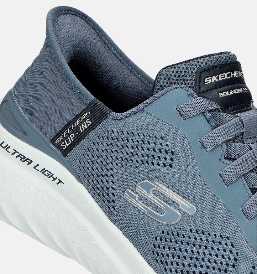 Skechers Slip-ins Bounder 2.0 Emerged Blauwe Sneakers voor heren (335556)