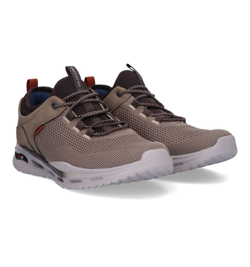Skechers Arch Fit Orvan Percer Kaki Slip-on Sneakers voor heren (341853) - geschikt voor steunzolen