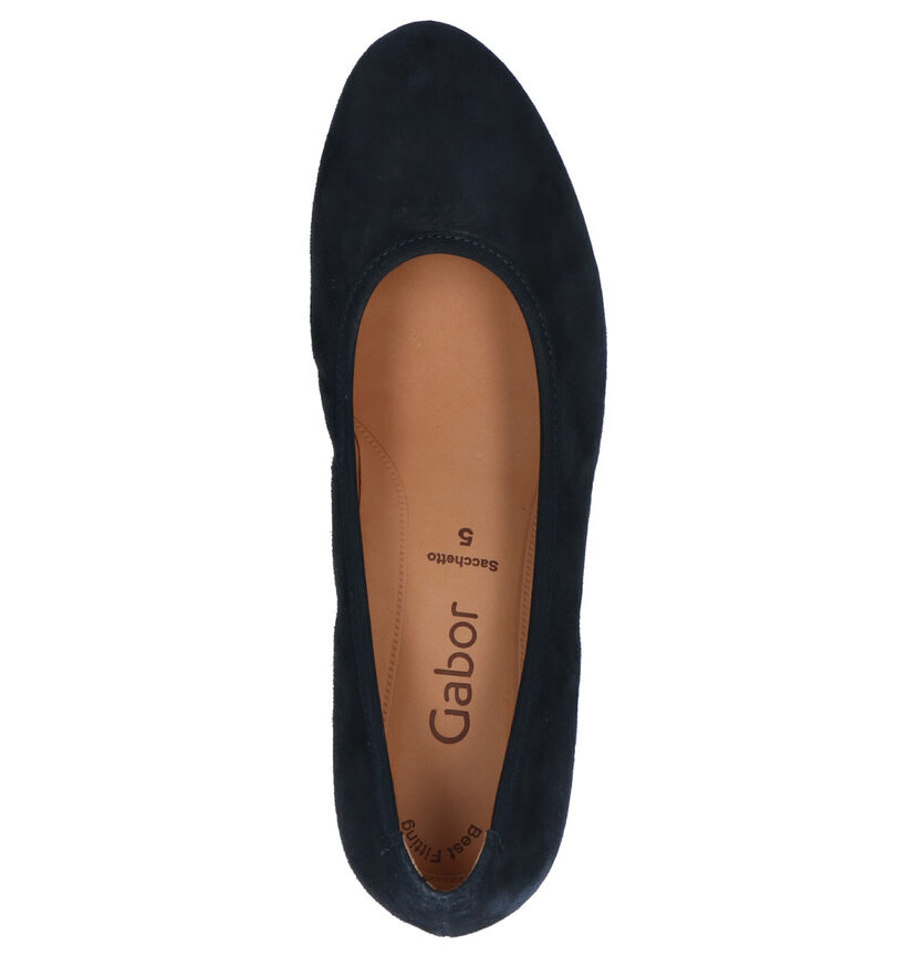 Gabor Best Fitting Escarpins en Bleu en nubuck (282278)