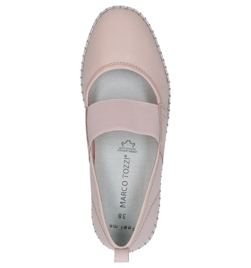 Marco Tozzi Ballerines en Rose clair en cuir (270770)