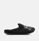 Milo & Mila Football Pantoufles en Noir/Vert pour filles, gar&ccedil;ons (381144)