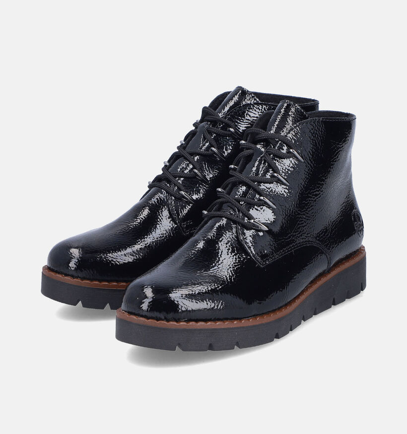 Rieker Bottines à lacets en Noir pour femmes (347417) - pour semelles orthopédiques