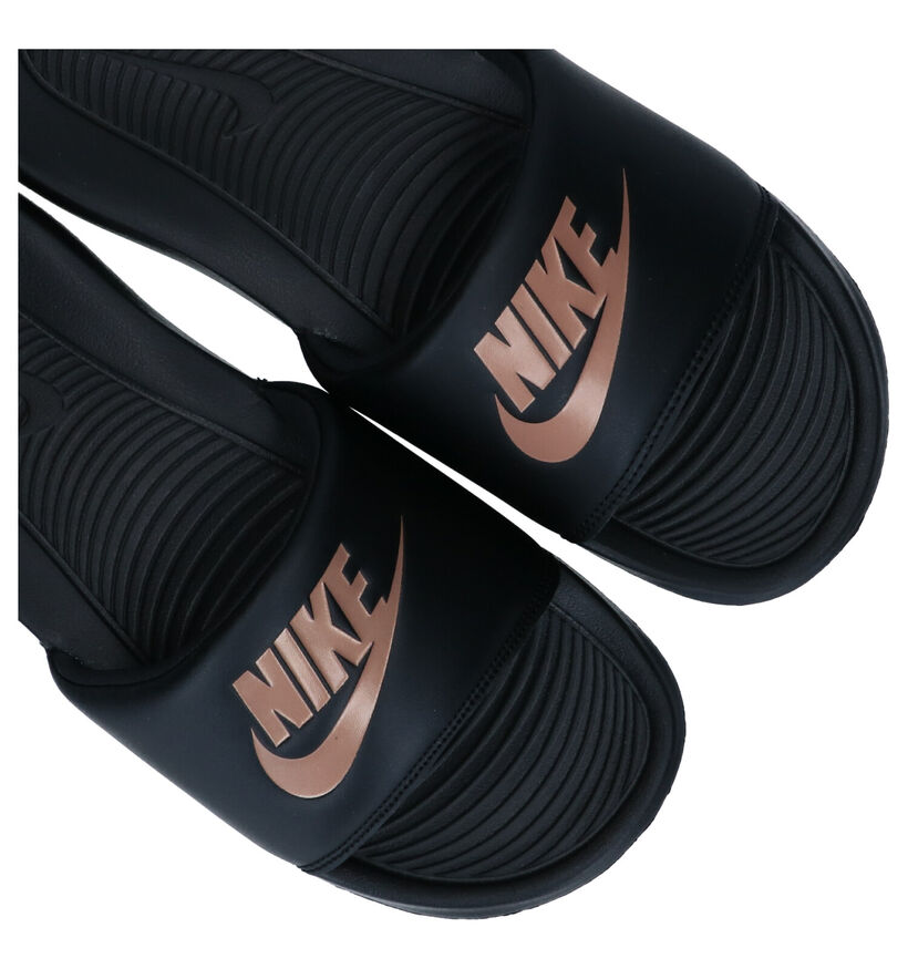 Nike Victori One Zwarte Badslippers in kunststof (290948)