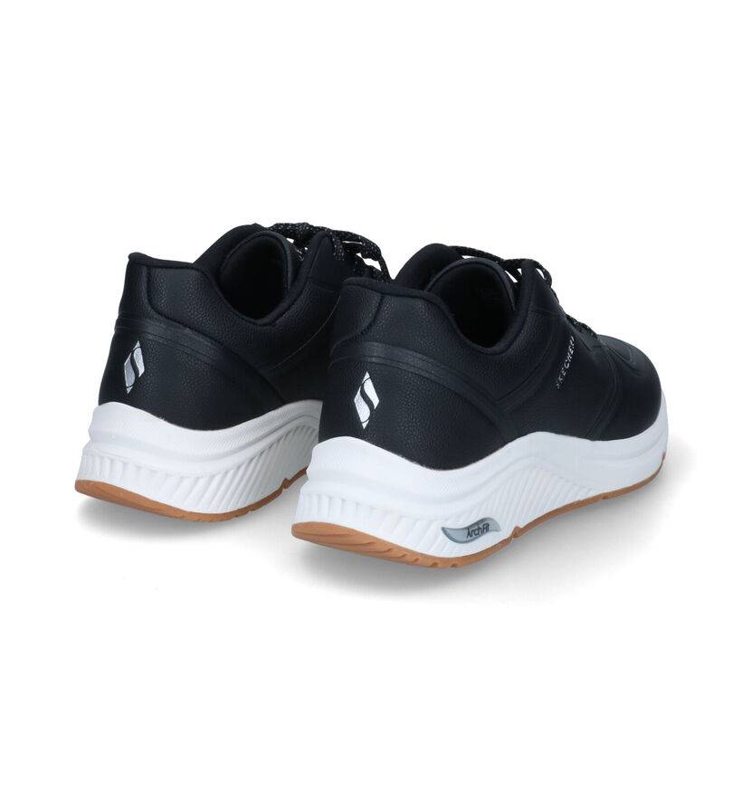 Skechers Arch Fit S-Miles Zwarte Sneakers voor dames (310634) - geschikt voor steunzolen