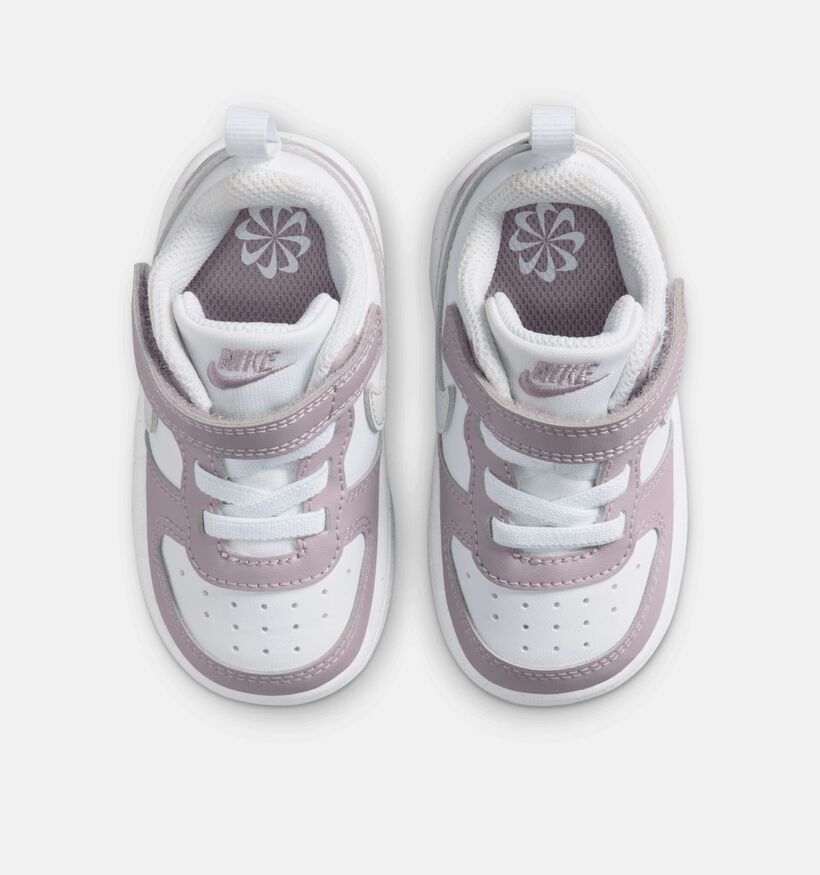 Nike Court Borough Low Paarse Sneakers voor meisjes (376156)