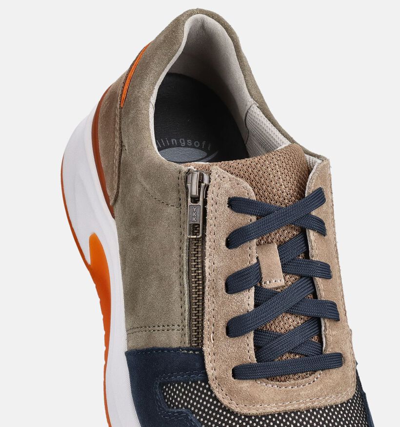 Pius Gabor Groene Lage Sneakers voor heren (370303) - geschikt voor steunzolen