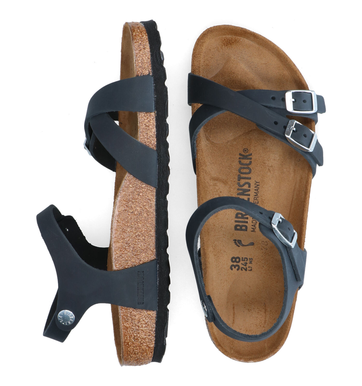 Birkenstock Kumba Zwarte Sandalen Dames Sandalen Online op TORFS.BE