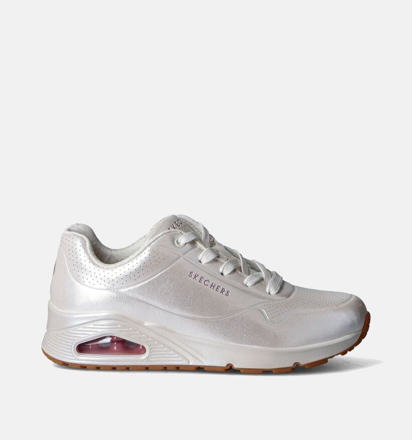 Skechers Uno Pearl Queen Baskets en Blanc pour femmes (352256) - pour semelles orthopédiques