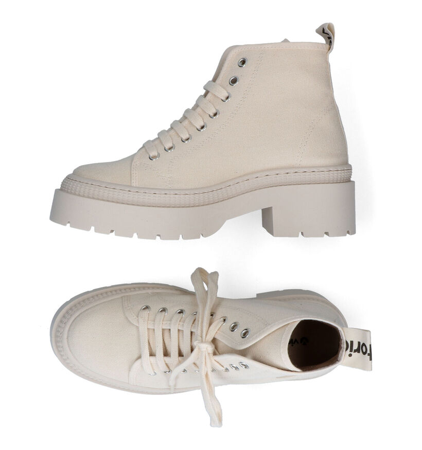 Victoria Ecru Hoge Sneakers voor dames (305335)