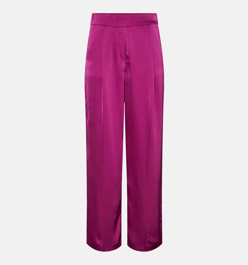 Pieces Sabrina Pantalon large en Fuchsia pour femmes (333234)