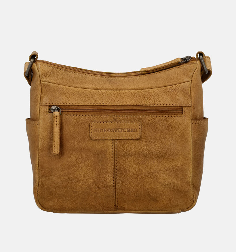 Hide & Stitches Sac port&eacute; crois&eacute; en Jaune pour femmes (380964)