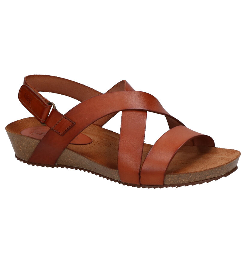 Hee Cognac Sandalen in leer (291090)