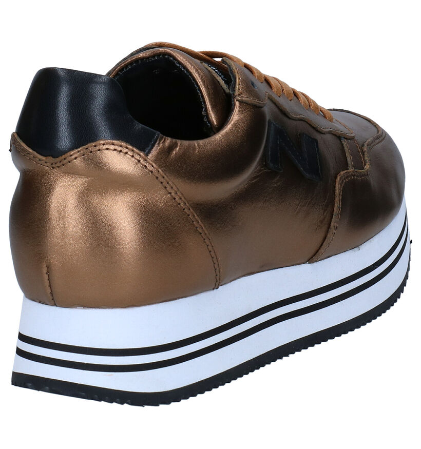 Nathan-Baume Cognac Veterschoenen in leer (283257)