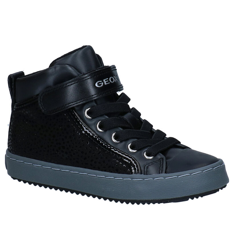 Geox Kalispera Baskets Hautes en Taupe pour filles (312541) - pour semelles orthopédiques
