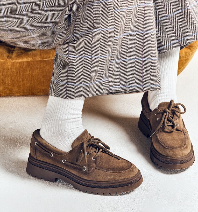 Tamaris Chaussures bateau en Camel pour femmes (360618)