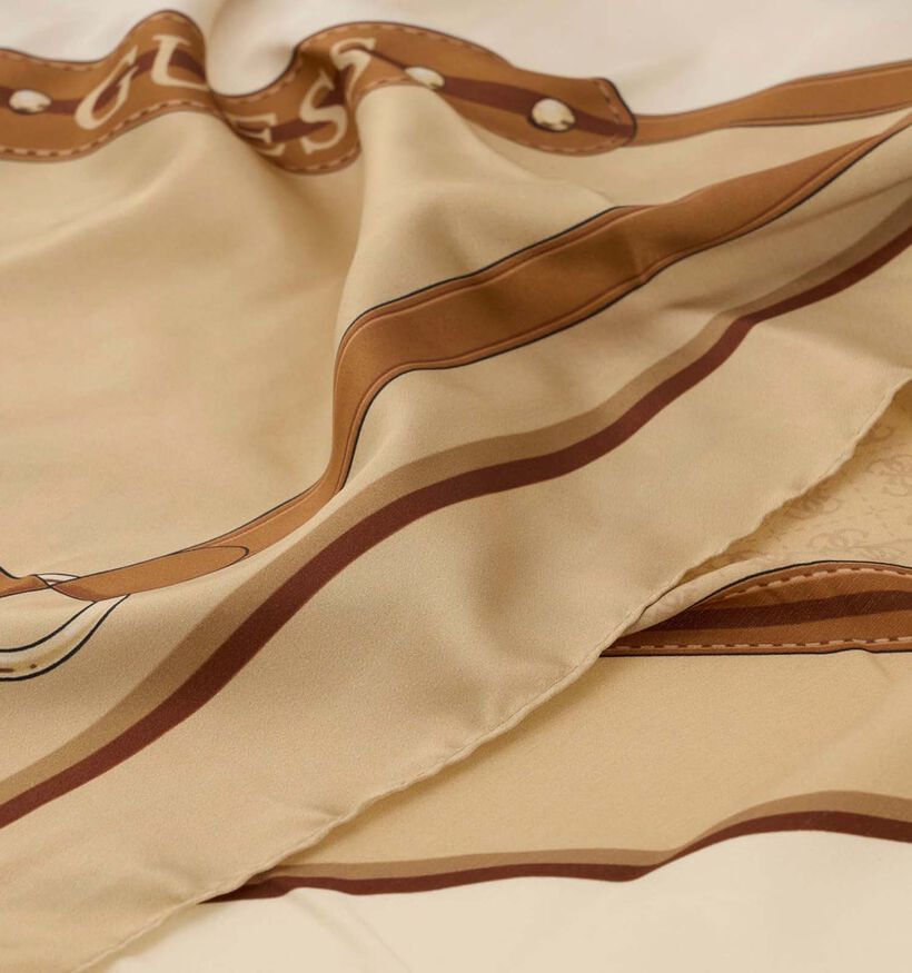Guess 4G geprinte Kefiah Ch&acirc;le en Taupe pour femmes (381068)