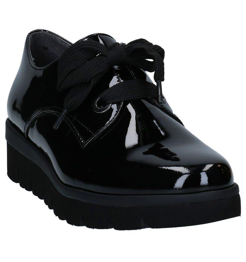Gabor OptiFit Chaussures à lacets en Noir en verni (282311)
