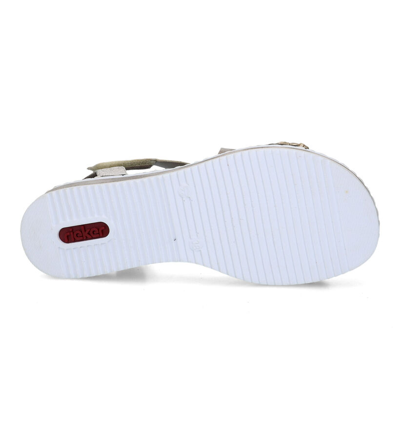 Rieker Sandales compensées en Bleu pour femmes (339099)