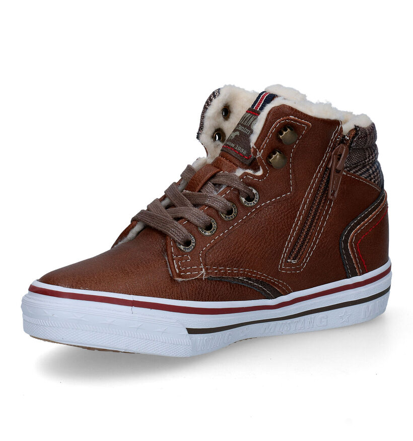 Mustang Chaussures hautes en Marron en simili cuir (313979)