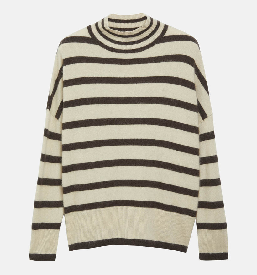 comma Beige Trui met Strepen voor dames (381792)