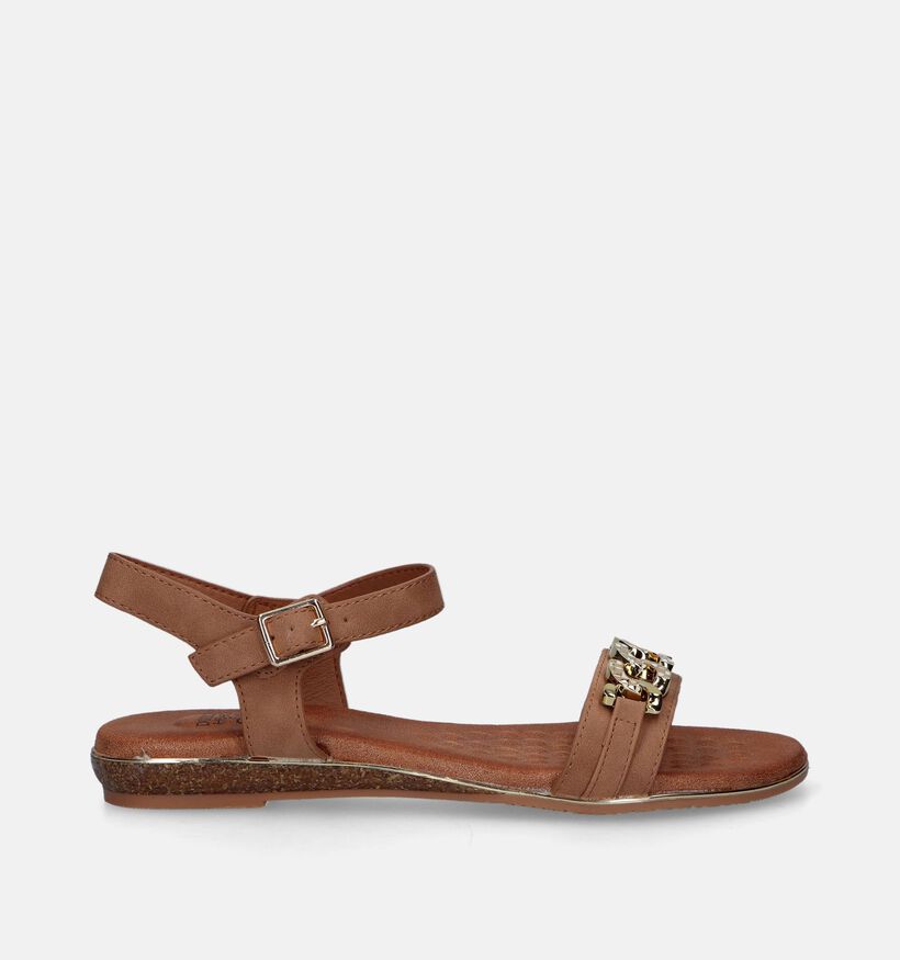 Double Heart Cognac Sandalen voor dames (342057)