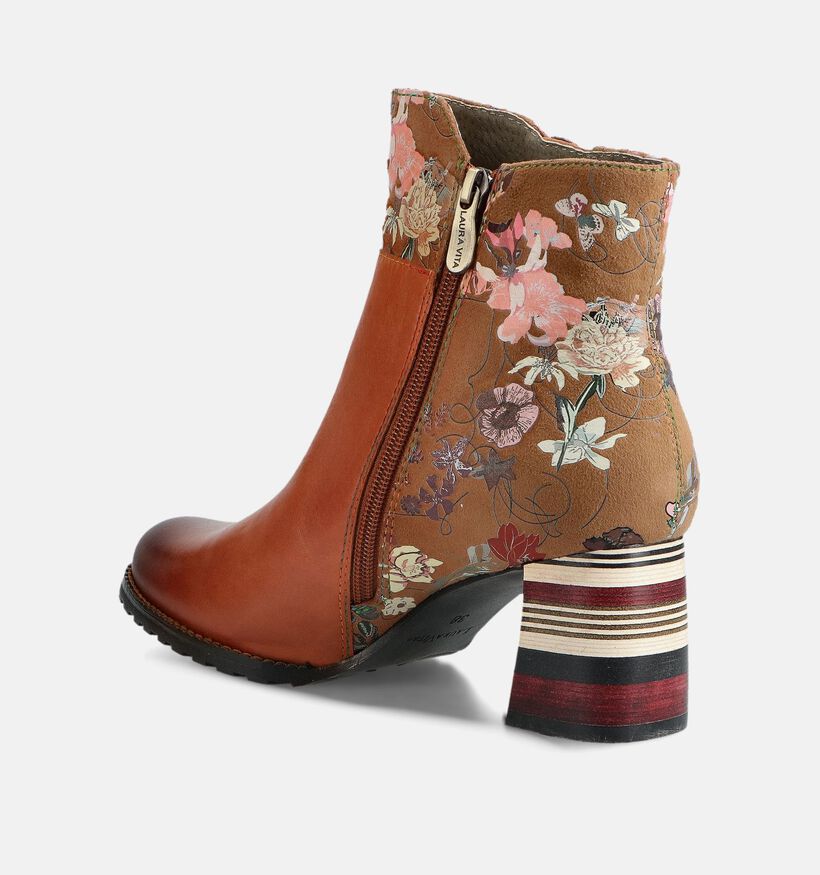Laura Vita Cognac Enkellaarzen voor dames (364967)