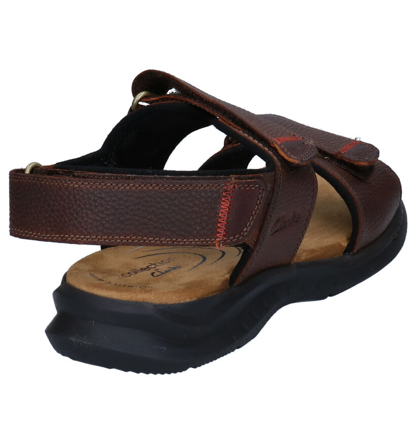 Clarks Hapsford Creek Bruine Sandalen in leer (304490)