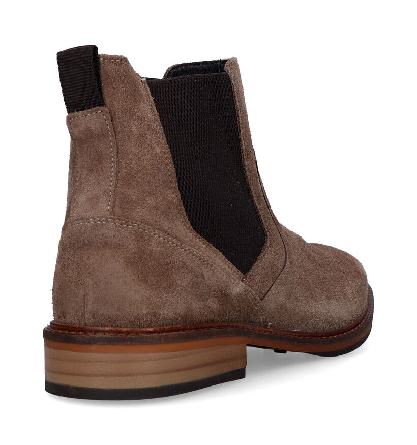 Bullboxer Taupe Chelsea Boots voor heren (331809) - geschikt voor steunzolen