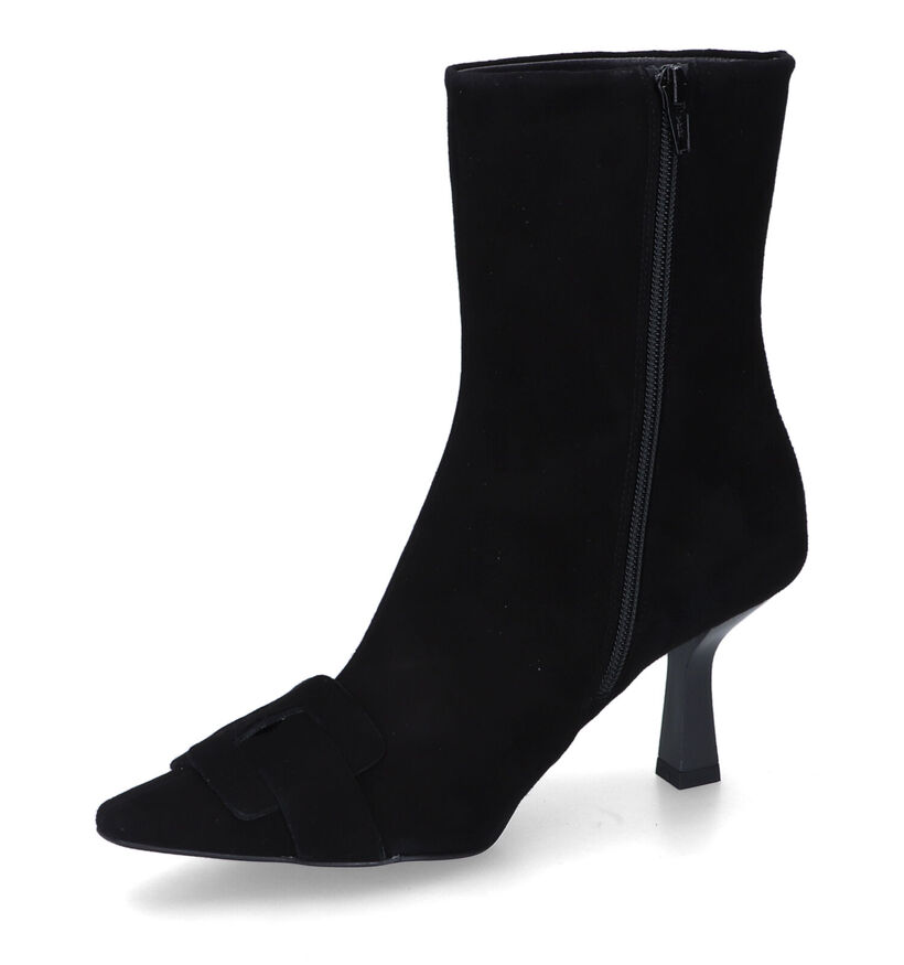 Zinda Bottines à talons en Noir pour femmes (317488)