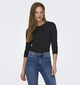 JDY Suma T-shirt manches longues en Noir pour femmes (344152)