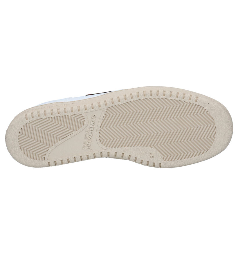 Flamingos' Life Retro 90 Baskets en Écru en simili cuir (299858)