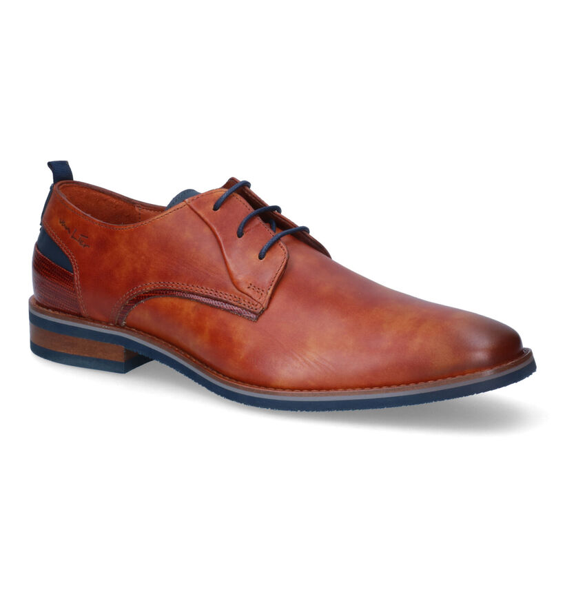 Van Lier Chaussures classiques en Cognac en cuir (307836)