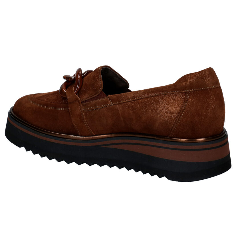 Softwaves Cognac Mocassins in daim (298119)