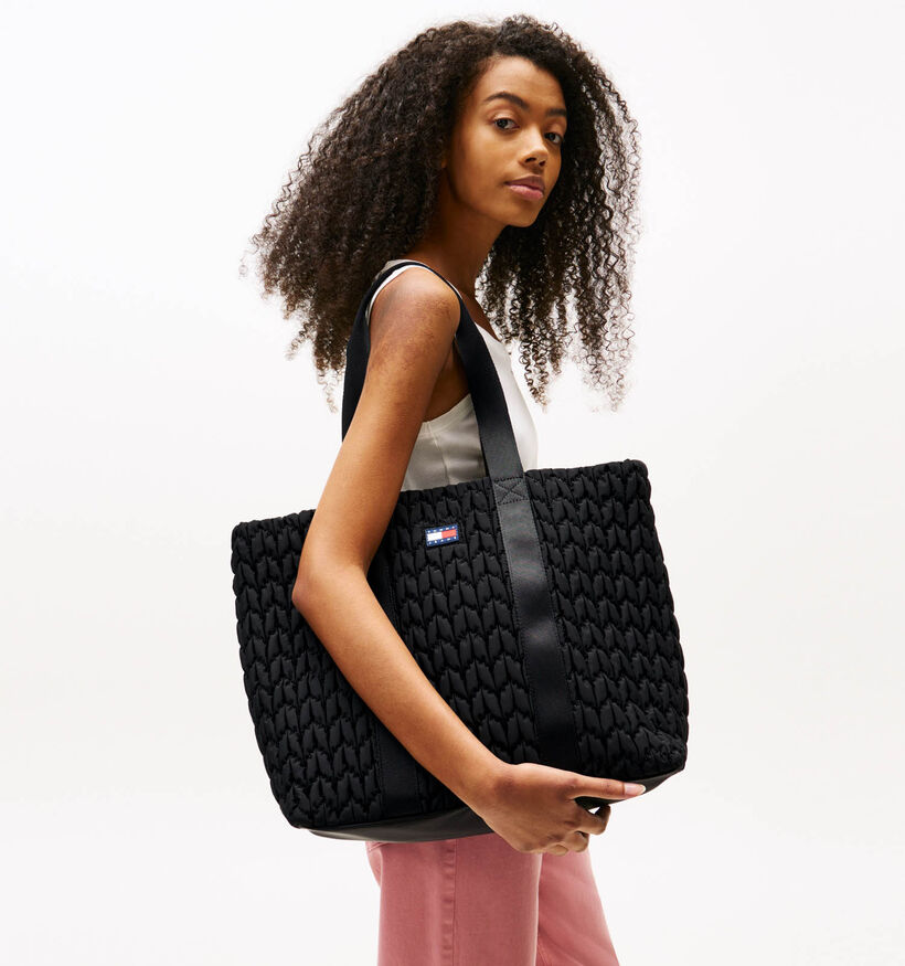 Tommy Hilfiger Urban Quilted Tote Zwarte Shopper voor dames (359257)