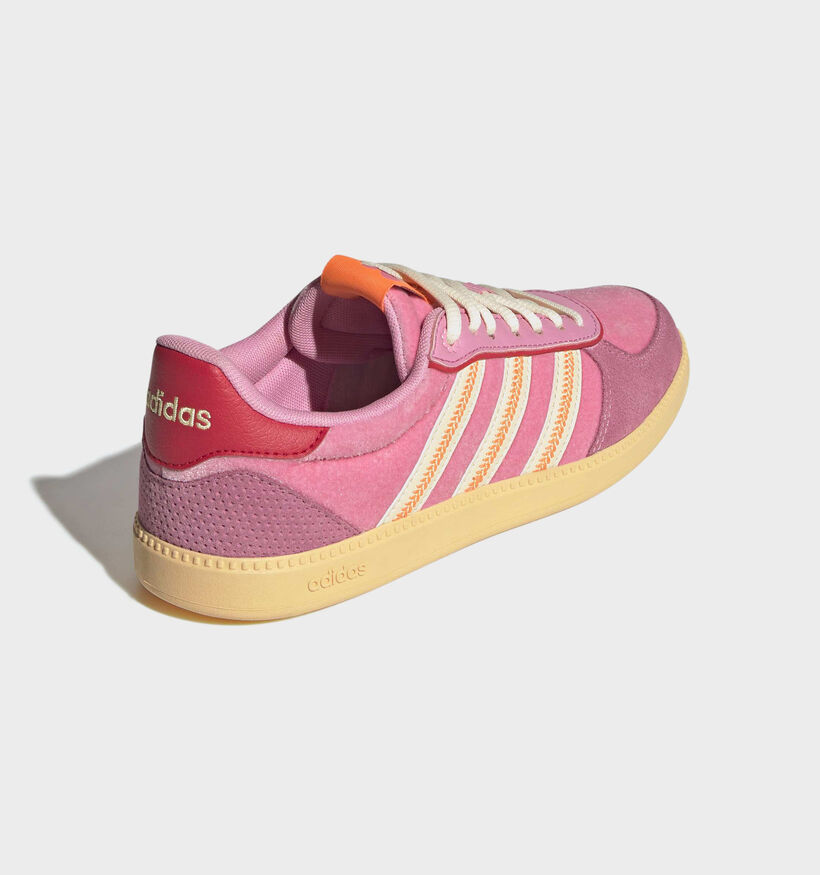 adidas Breaknet Sleek Baskets en Rose/Jaune pour femmes (366711)