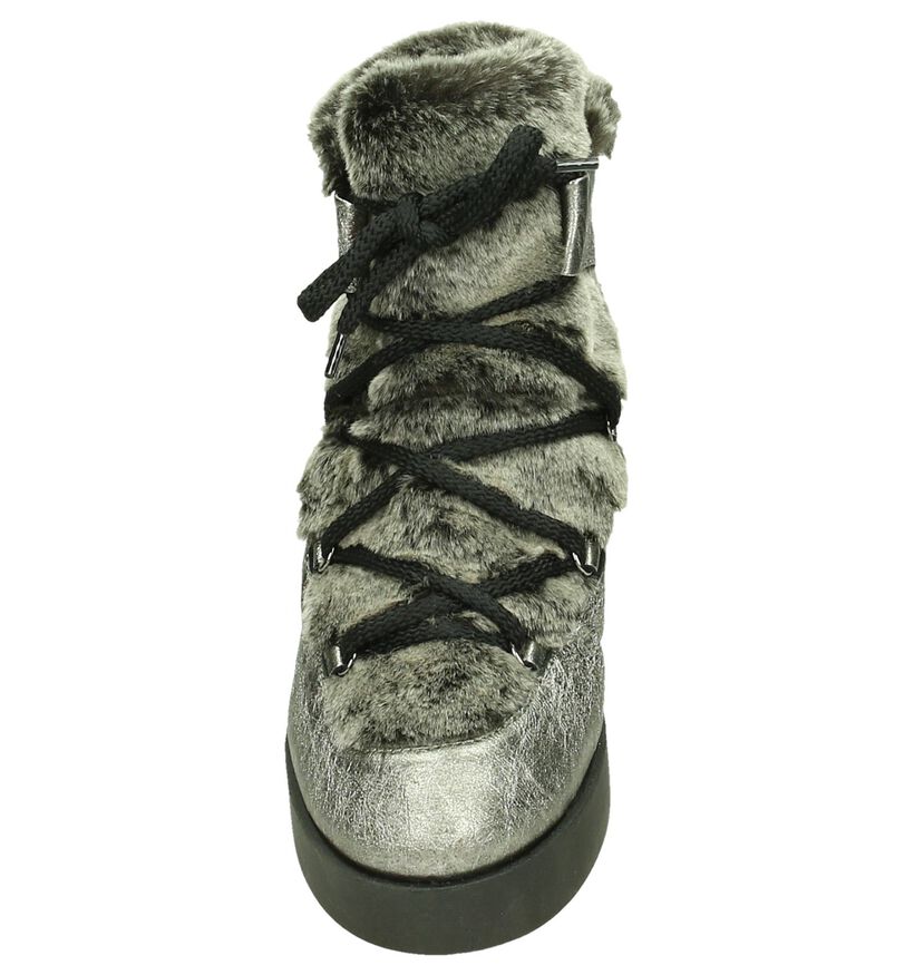 Veterboots River Woods Zilver in faux fur (182630)