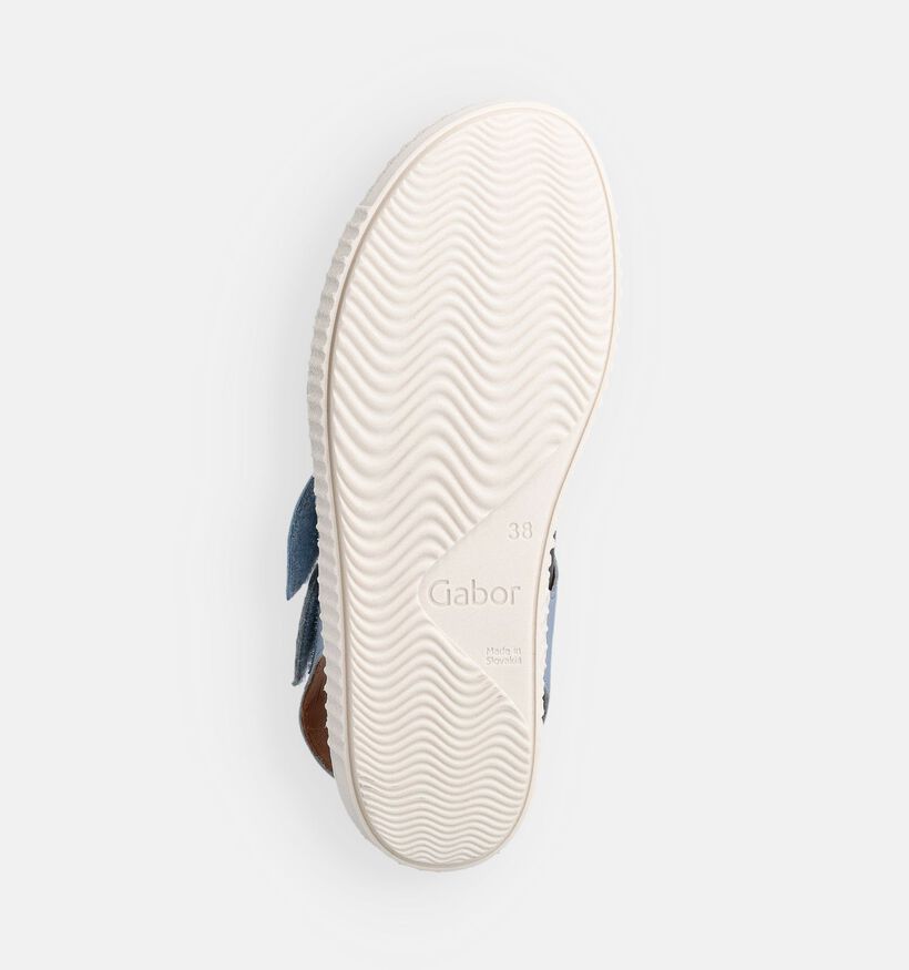 Gabor Sky Blauwe Sandalen voor Steunzolen voor dames (371207) - geschikt voor steunzolen