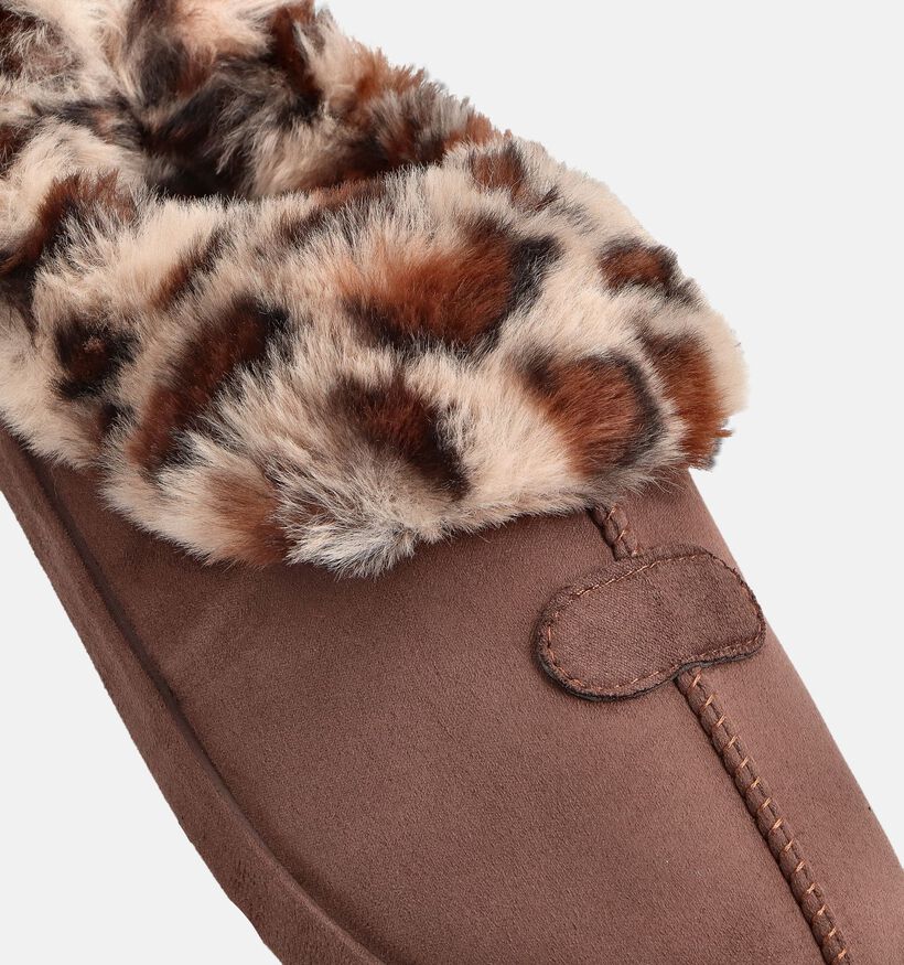 Torfs Home Donkerbruine Pantoffels voor dames (364842)