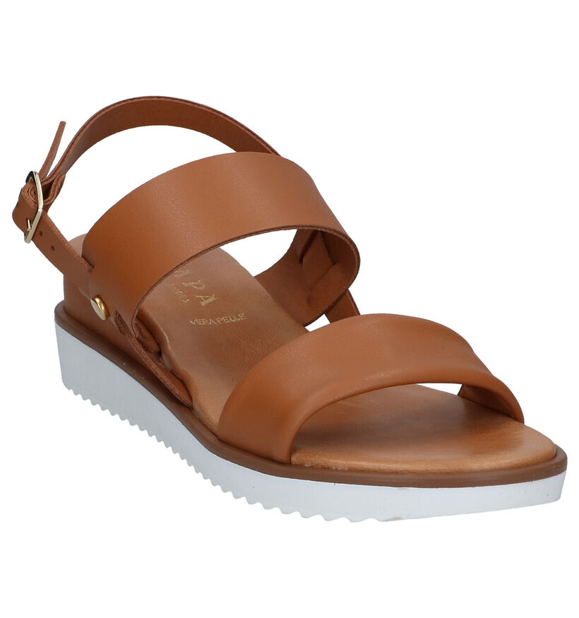 Scapa Witte Sandalen in leer (288761)