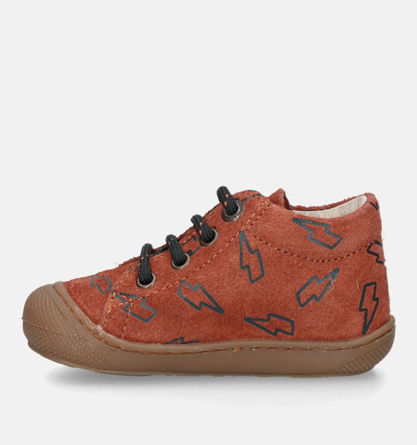 Naturino Cocoon Suede Bruine Babyschoentjes voor meisjes, jongens (355489) - geschikt voor steunzolen