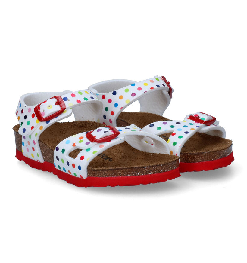 Birkenstock Rio Sandales en Rose en simili cuir (322467)