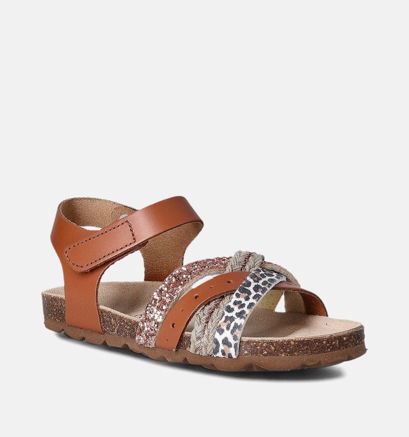 Milo & Mila Cognac Sandalen voor meisjes (356653)