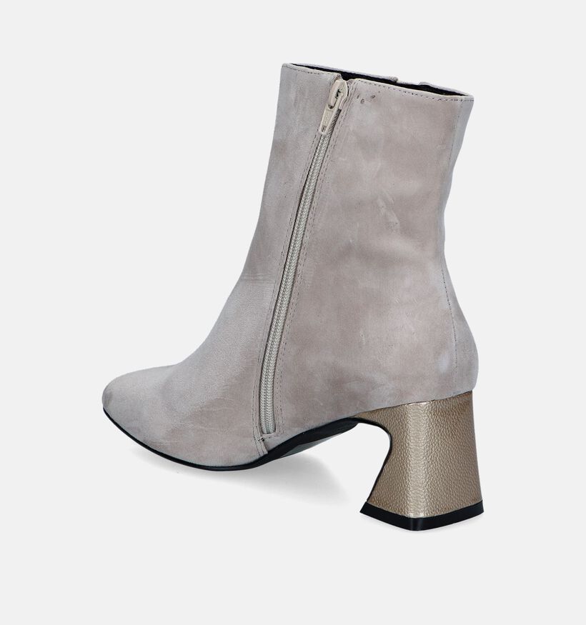 Crinkles Bottines à talons en Beige pour femmes (348025)