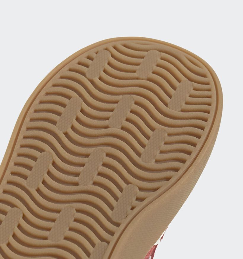 adidas VL Court 3.0 Baskets basses en Rouge pour filles, gar&ccedil;ons (365403) - pour semelles orthop&eacute;diques