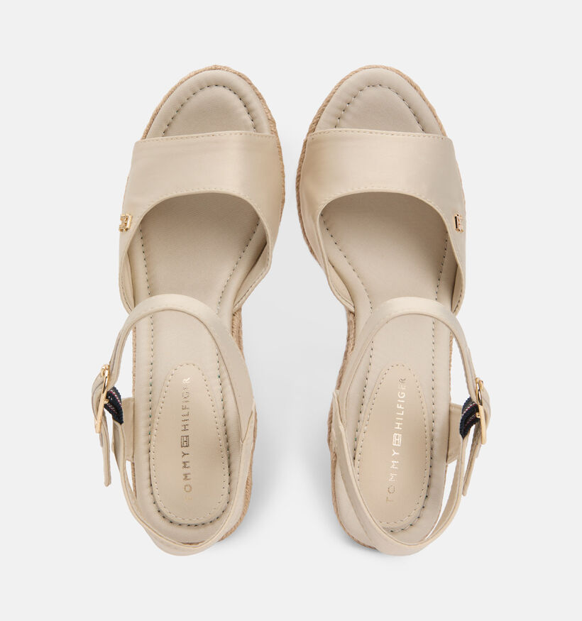 Tommy Hilfiger Sandales &agrave; talons en Beige pour femmes (368622)