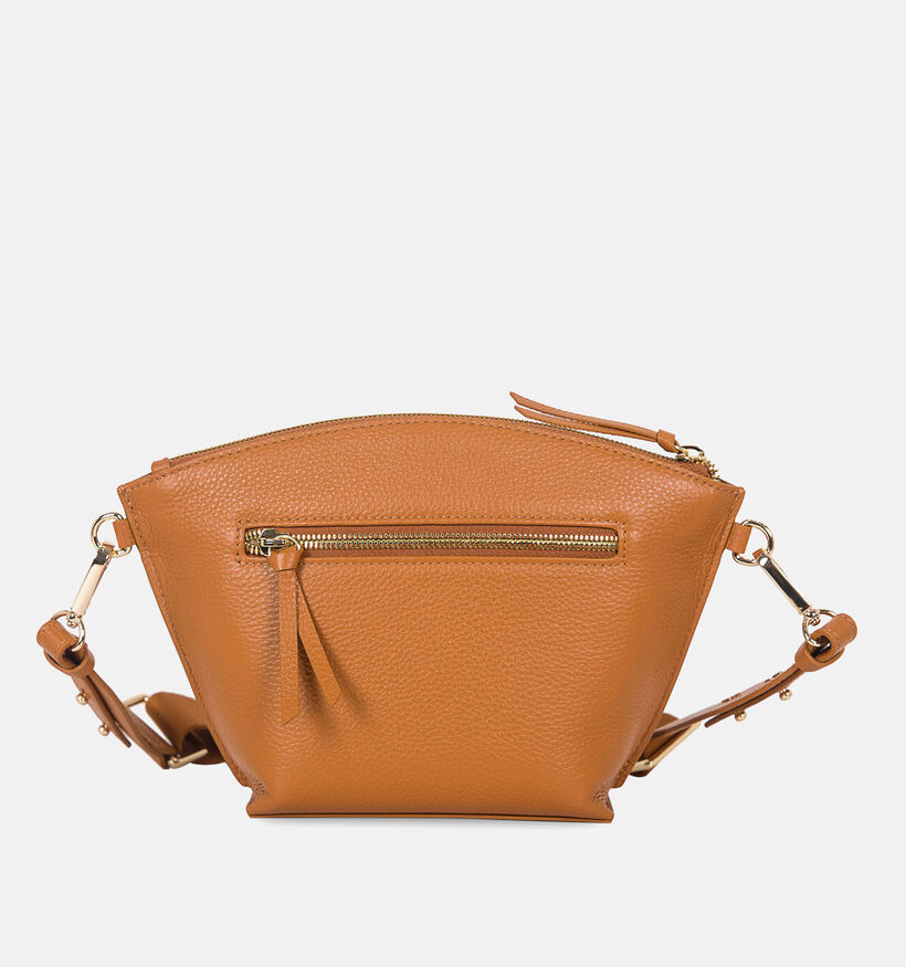 Crinkles Sac porté croisé en Camel pour femmes (342326)
