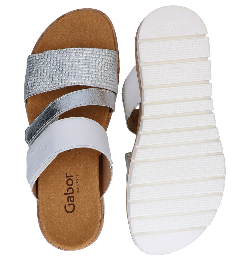 Gabor Comfort Sandales en Argent en cuir (287783)