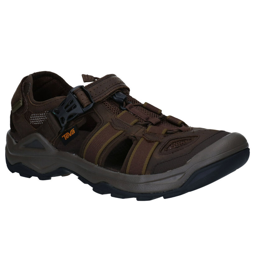 Teva Omnium Sandales de marche en Marron pour hommes (354650)