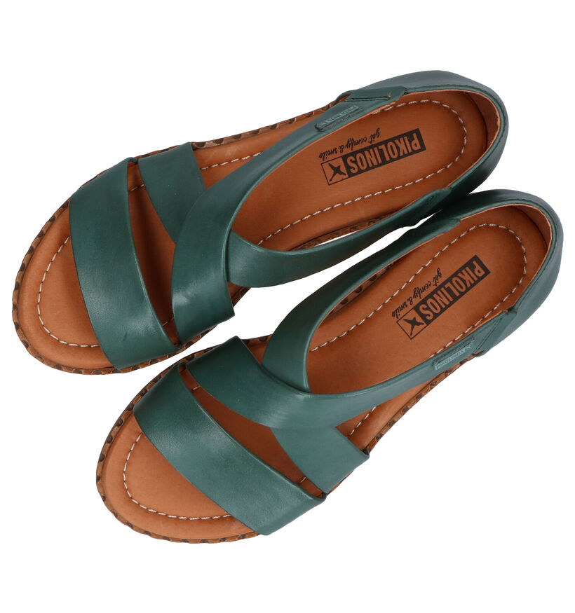Pikolinos Algar Oranje Sandalen in leer (289249)