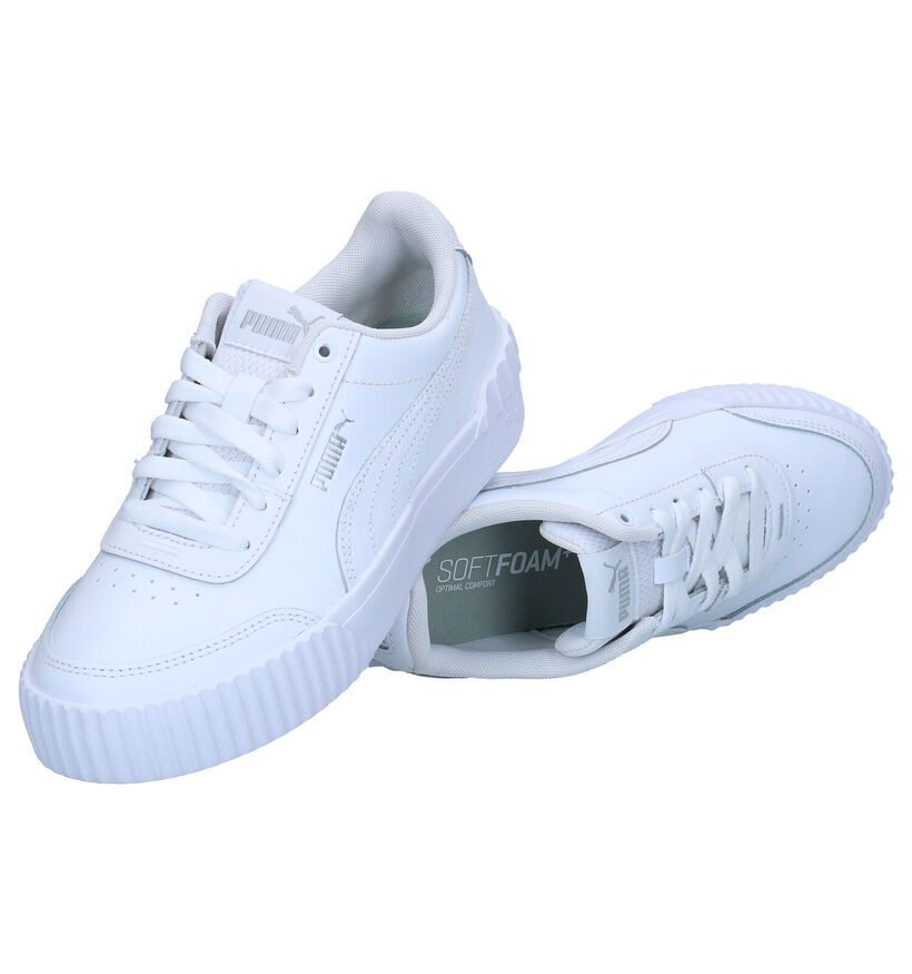 Puma Carina Lift Witte Sneakers in kunstleer (293506)